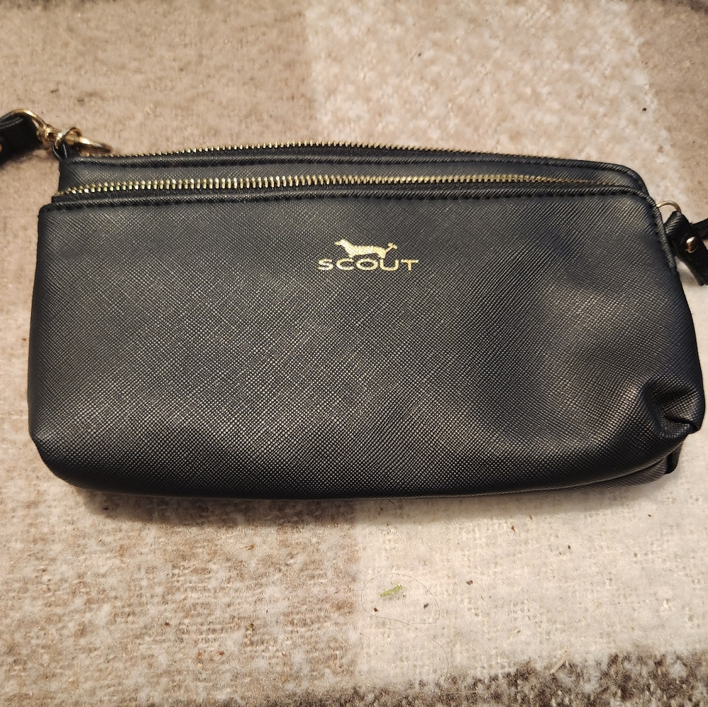 Scout Black Belt Bag with Gold Details